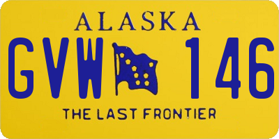 AK license plate GVW146