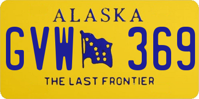 AK license plate GVW369