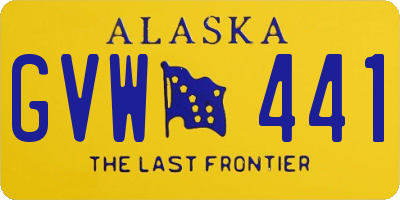 AK license plate GVW441