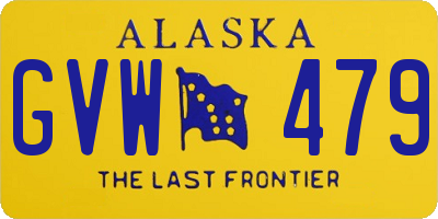 AK license plate GVW479