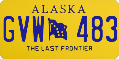 AK license plate GVW483