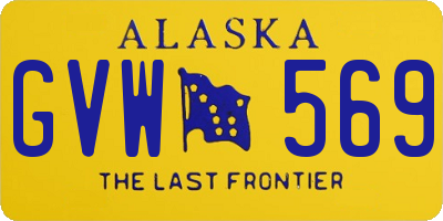 AK license plate GVW569