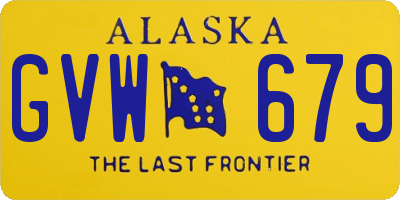 AK license plate GVW679