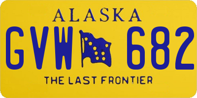 AK license plate GVW682