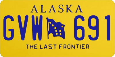 AK license plate GVW691