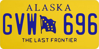 AK license plate GVW696