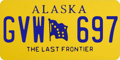 AK license plate GVW697