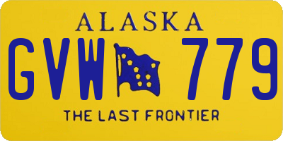 AK license plate GVW779