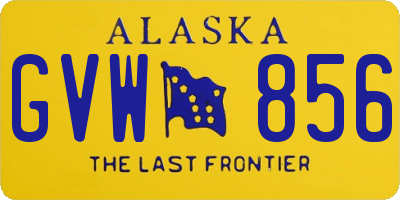 AK license plate GVW856