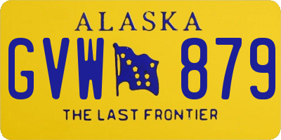 AK license plate GVW879