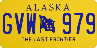 AK license plate GVW979