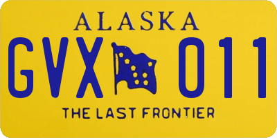 AK license plate GVX011