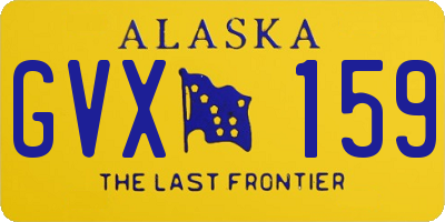 AK license plate GVX159