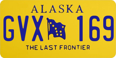 AK license plate GVX169