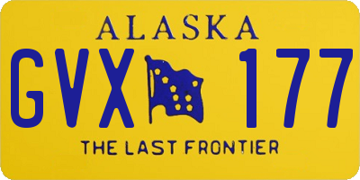 AK license plate GVX177