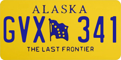 AK license plate GVX341