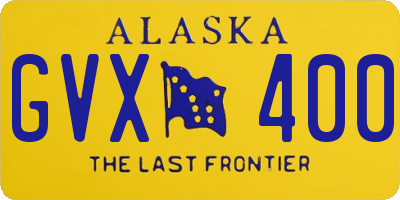 AK license plate GVX400