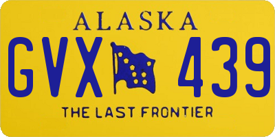 AK license plate GVX439