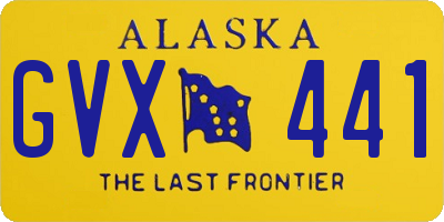 AK license plate GVX441