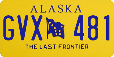 AK license plate GVX481