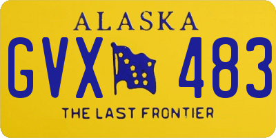 AK license plate GVX483