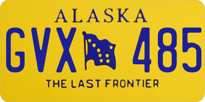 AK license plate GVX485