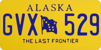 AK license plate GVX529