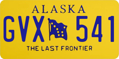 AK license plate GVX541