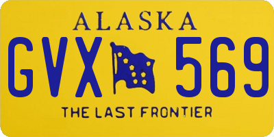 AK license plate GVX569