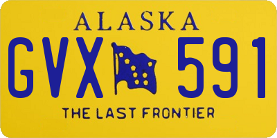 AK license plate GVX591