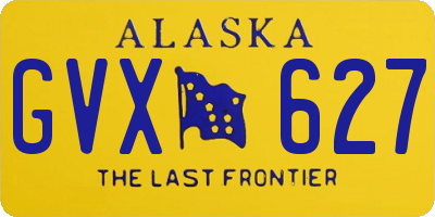 AK license plate GVX627