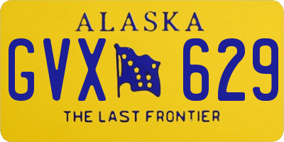 AK license plate GVX629