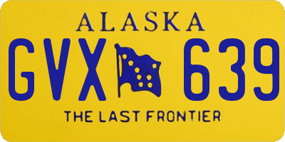 AK license plate GVX639