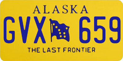 AK license plate GVX659