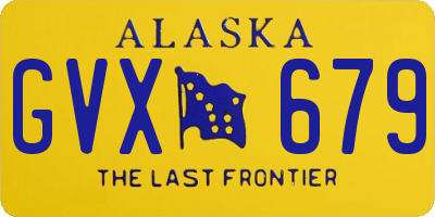 AK license plate GVX679