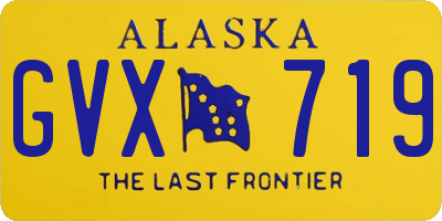 AK license plate GVX719