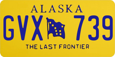 AK license plate GVX739