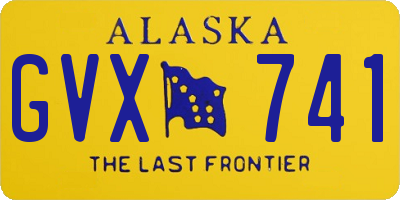 AK license plate GVX741