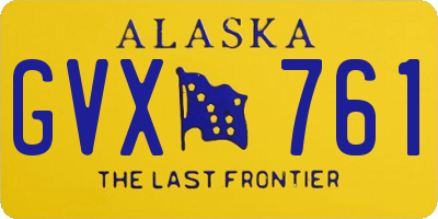 AK license plate GVX761