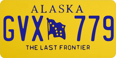 AK license plate GVX779