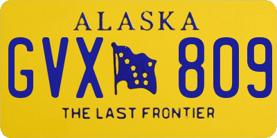 AK license plate GVX809