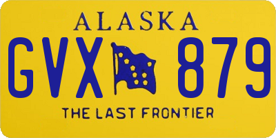 AK license plate GVX879