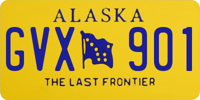 AK license plate GVX901