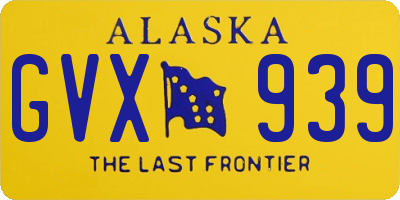 AK license plate GVX939