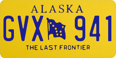 AK license plate GVX941