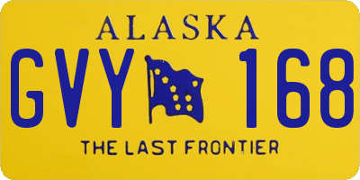 AK license plate GVY168