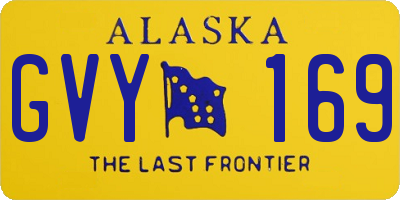 AK license plate GVY169