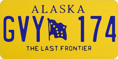 AK license plate GVY174