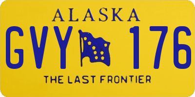 AK license plate GVY176