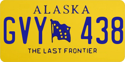 AK license plate GVY438